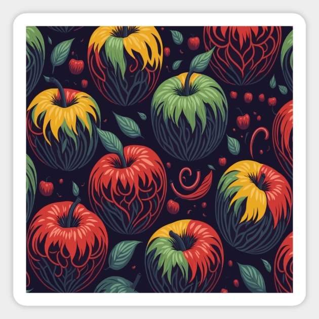 The Apple Bombs Magnet by Fantasyscape